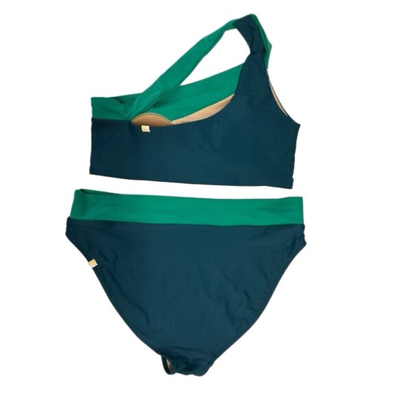 Saltwater The Sidestroke 2pc Bikini Swimsuit Seaglass & Seaweed SIZE 6 - Picture 2 of 5